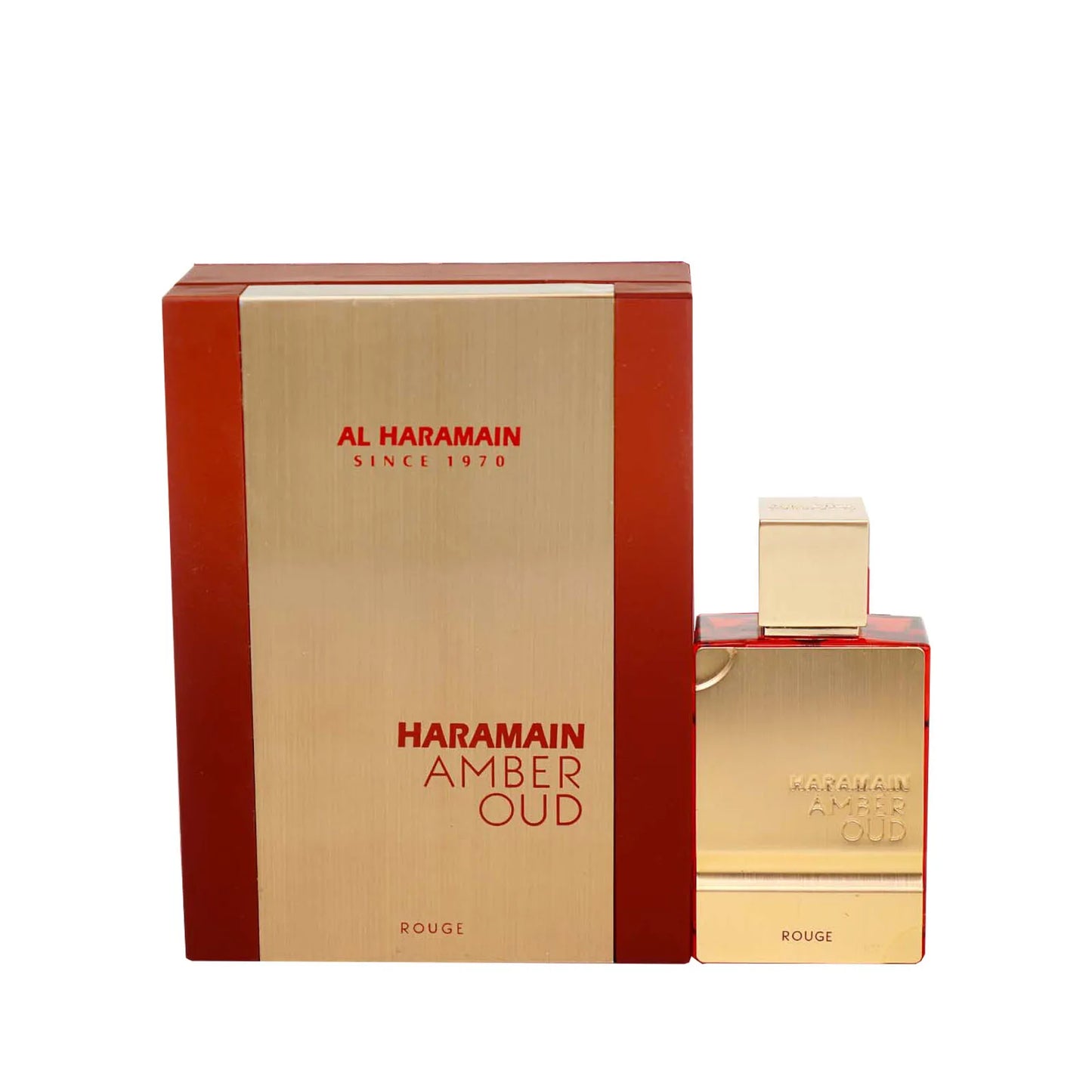 Al Haramain Amber Oud Rouge Edition Eau de Parfum Toilette Spray For Men And Women 2.0 OZ Long-lasting Fragrance Best Lover Gift