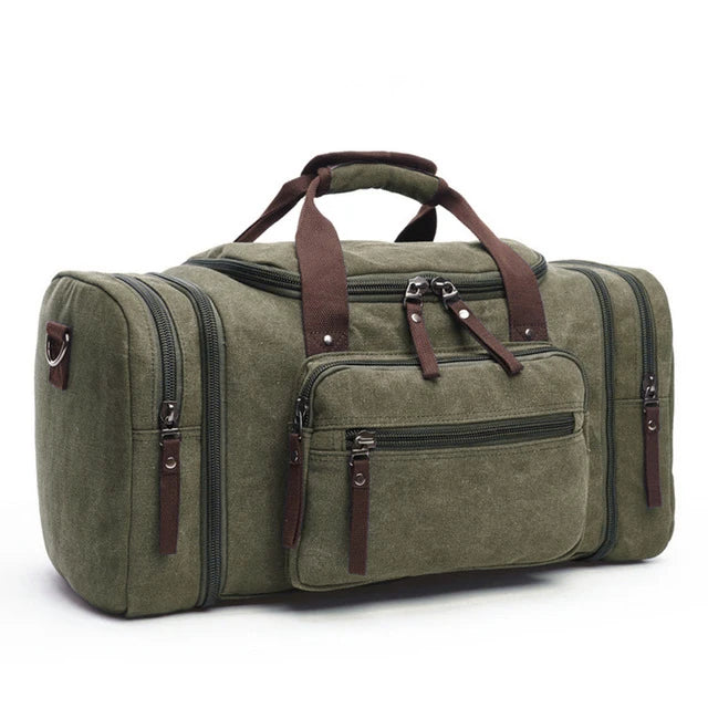 MARKROYAL Mens Canvas Travel Duffel Male Large Capacity Travel Bags Travel Tote Carry Crossbody Bag Shopping Bags Dropshipping