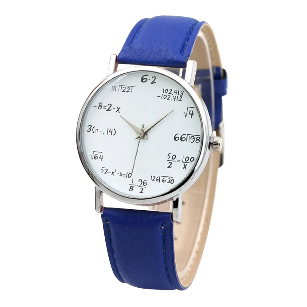 Free Shipping Items Digital Wristwatches Watches For Women Mathematical Equation Watch Without Scale Belt Ladies Watches