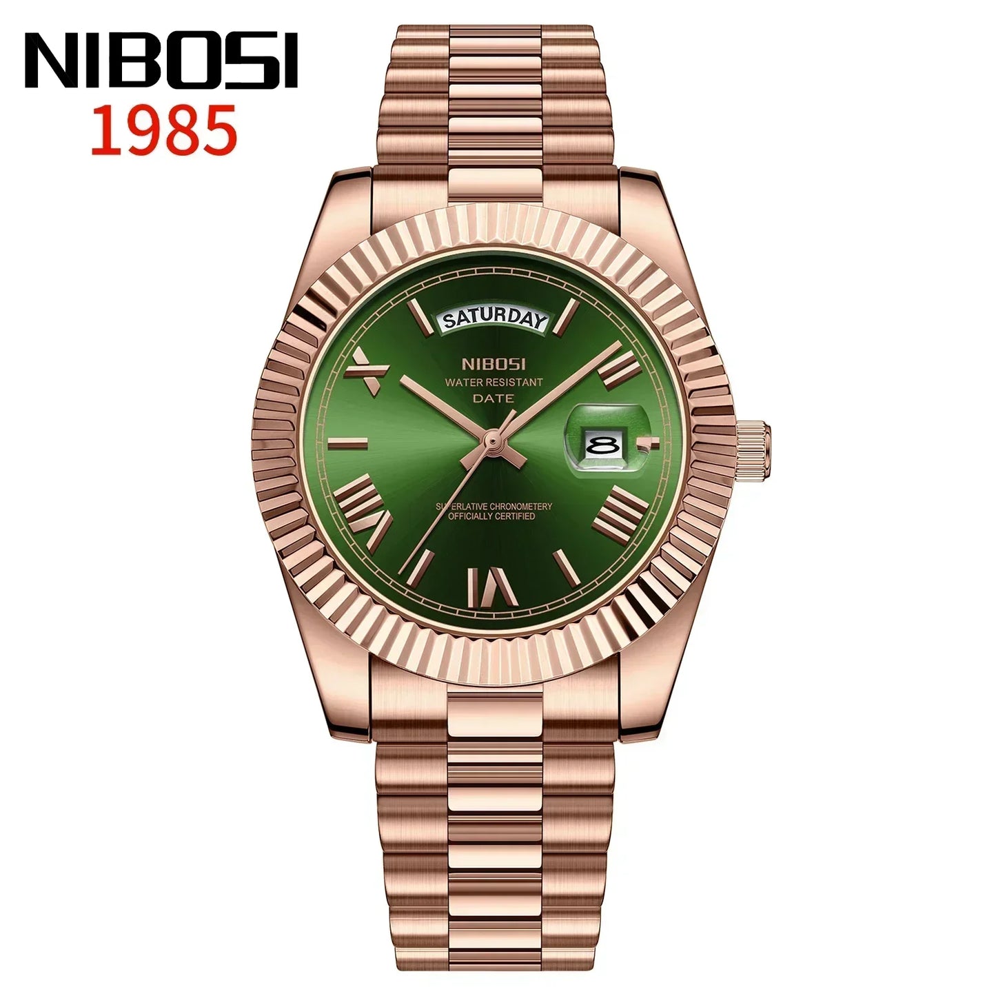 NIBOSI Fashion Watch Men Top Brand Luxury Wristwatch Day Date Miyota Quartz Men Watch Waterproof Steel Role Clock Reloj Hombre