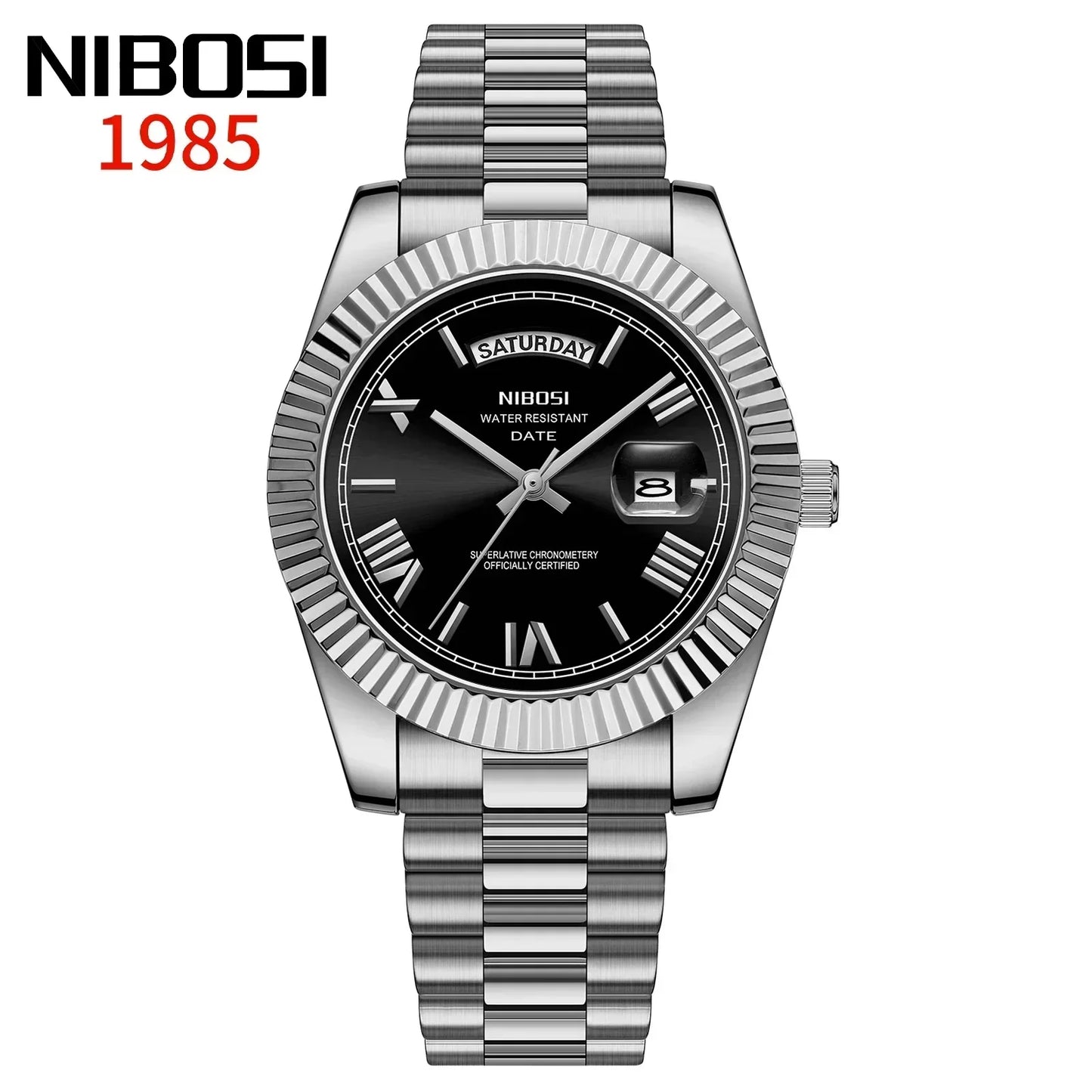 NIBOSI Fashion Watch Men Top Brand Luxury Wristwatch Day Date Miyota Quartz Men Watch Waterproof Steel Role Clock Reloj Hombre