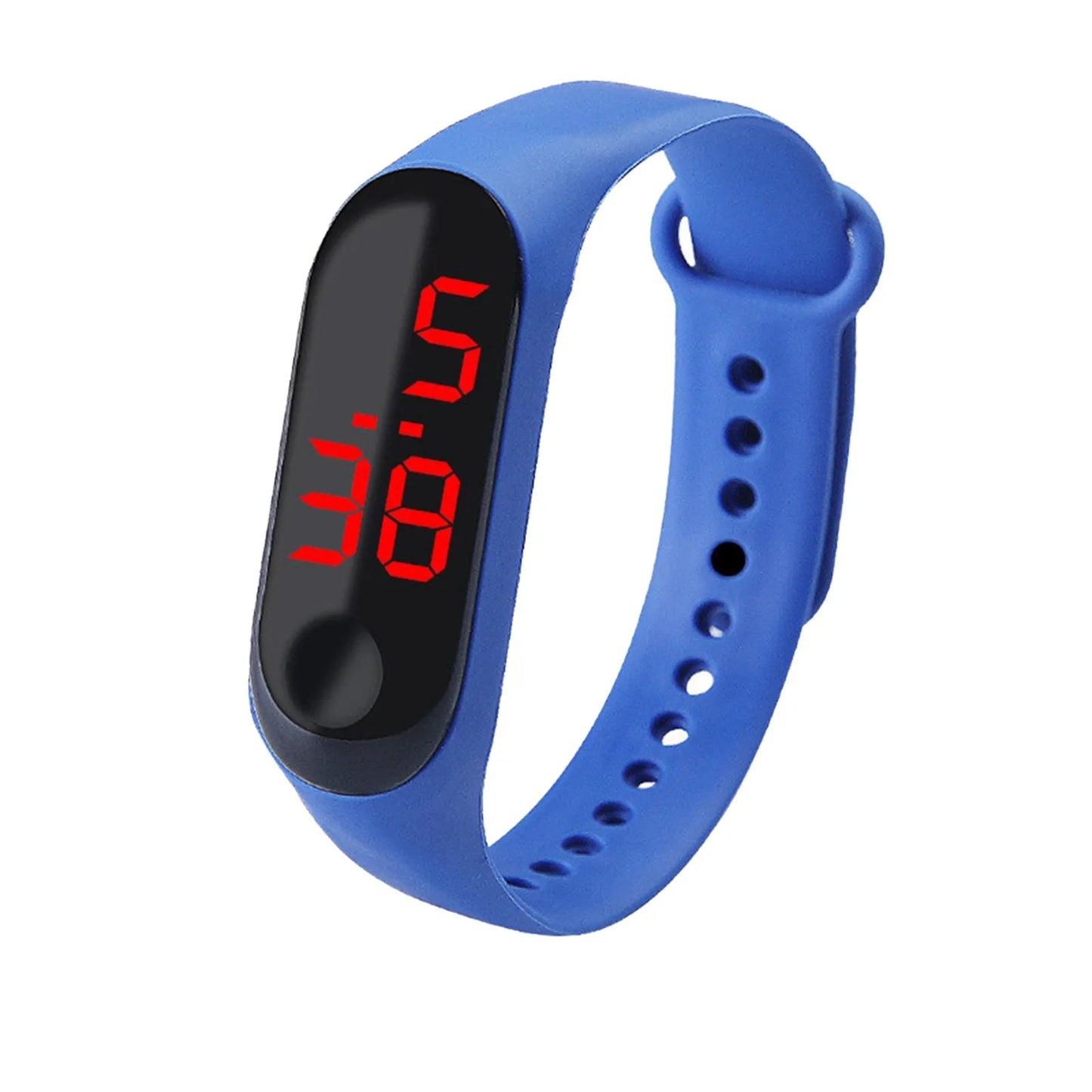 Led Screen Digital Watch Fitness Sports Electronic Digital Watch Bracelet Single Button Control Wristwatches Women Men Watches