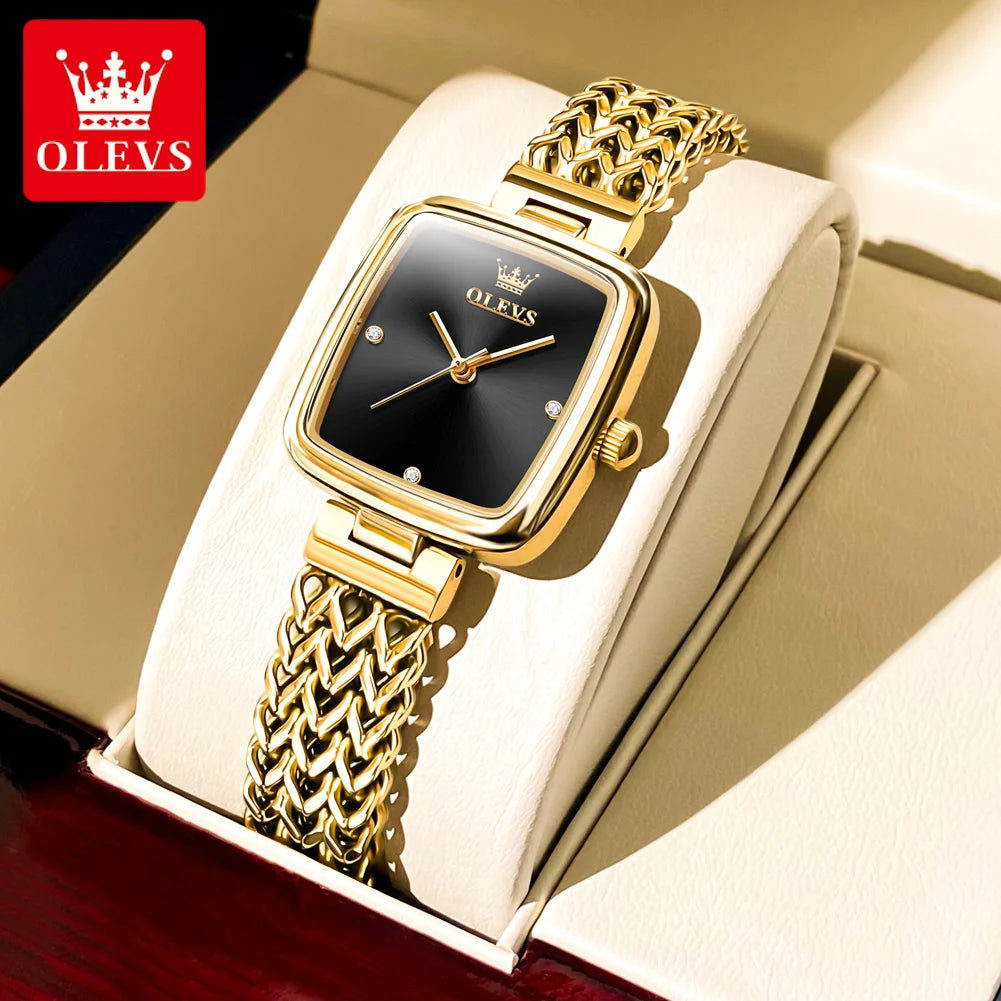 OLEVS Original Certification Brands Women's Watches Trend Simple Atmosphere Stainless Steel Waterproof Quartz Wrist watch Luxury