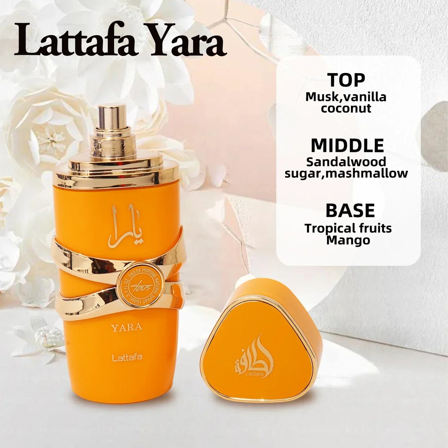 Original Arabic Lattafa Yara Perfume Long-lasting Women's Men's Eau De Parfum Pheromones Fragrance Spray Original High Quality