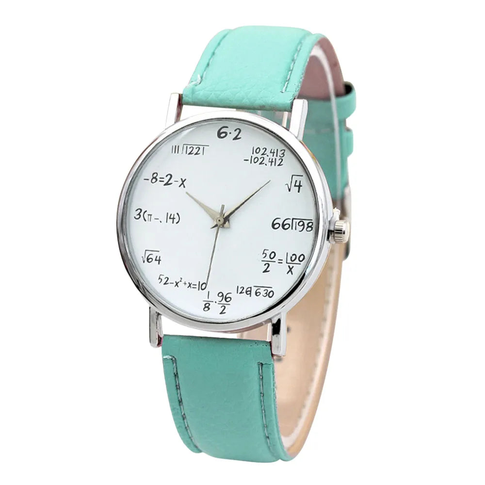 Free Shipping Items Digital Wristwatches Watches For Women Mathematical Equation Watch Without Scale Belt Ladies Watches