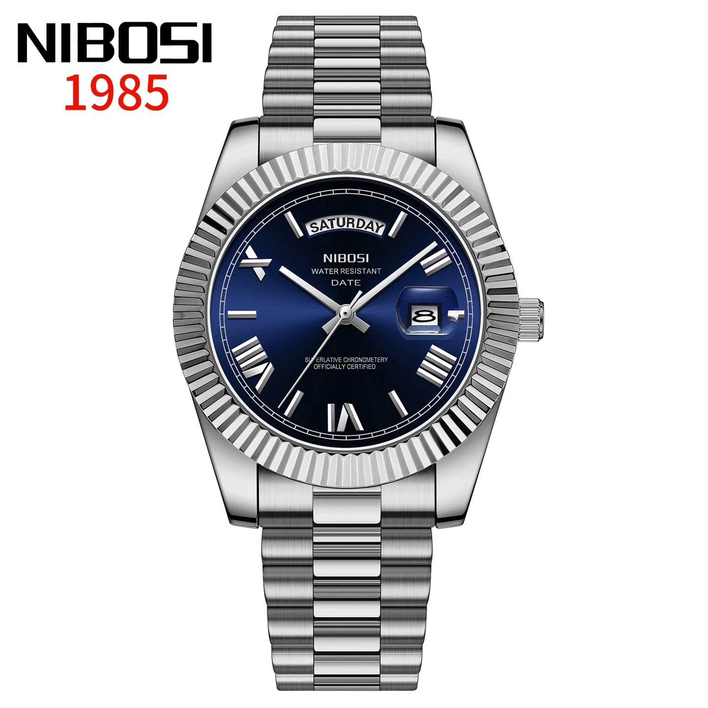 NIBOSI Fashion Watch Men Top Brand Luxury Wristwatch Day Date Miyota Quartz Men Watch Waterproof Steel Role Clock Reloj Hombre