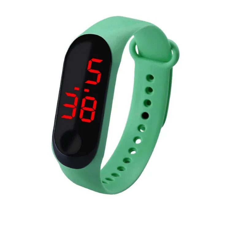 Sports Watch Outdoor Bracelet Electronic Watch Unisex Silicone Waterproof Led Digital Creative Touch Screen Sport Watch Bracelet