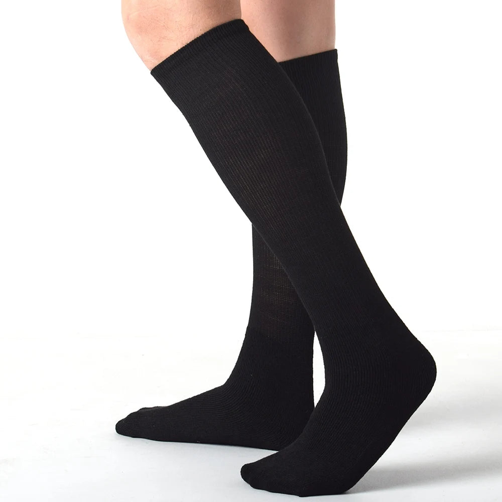 Men Kilt Socks Vintage Medieval Cosplay White Black Knee Length Hose