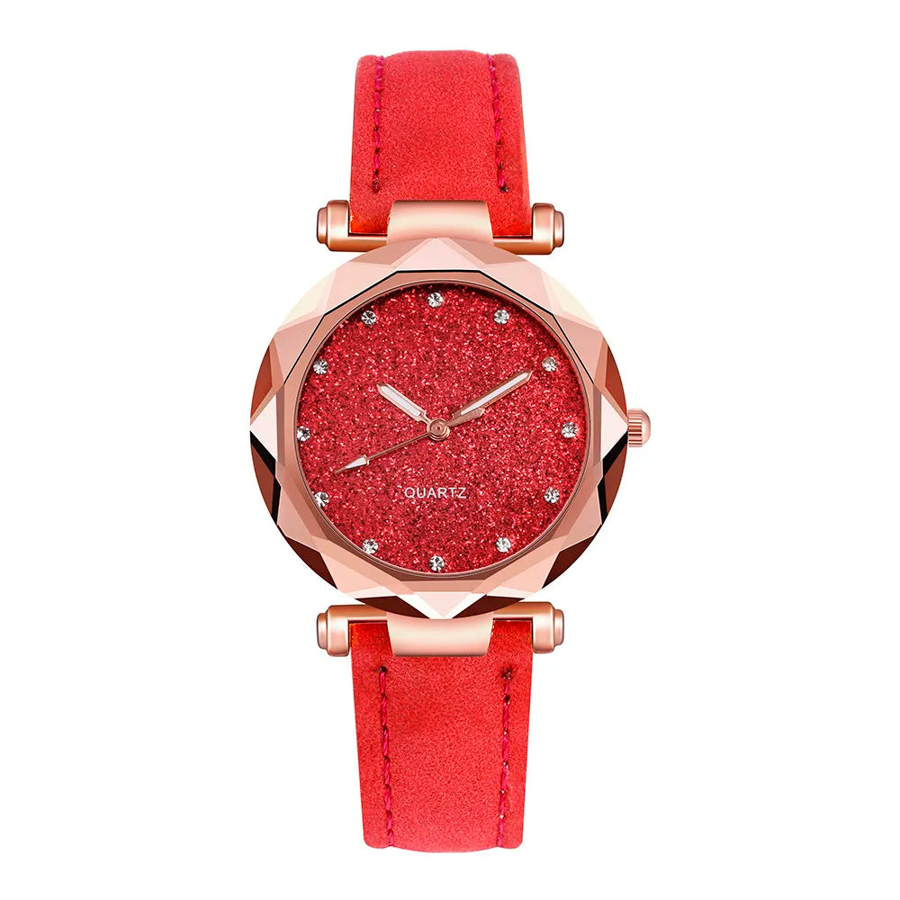 Luxury Women Watch Female Korean Fashion Rhinestone Dial Bracelet Wristwatch Ladies Rose Gold Luminous Quartz Watch RelóGio