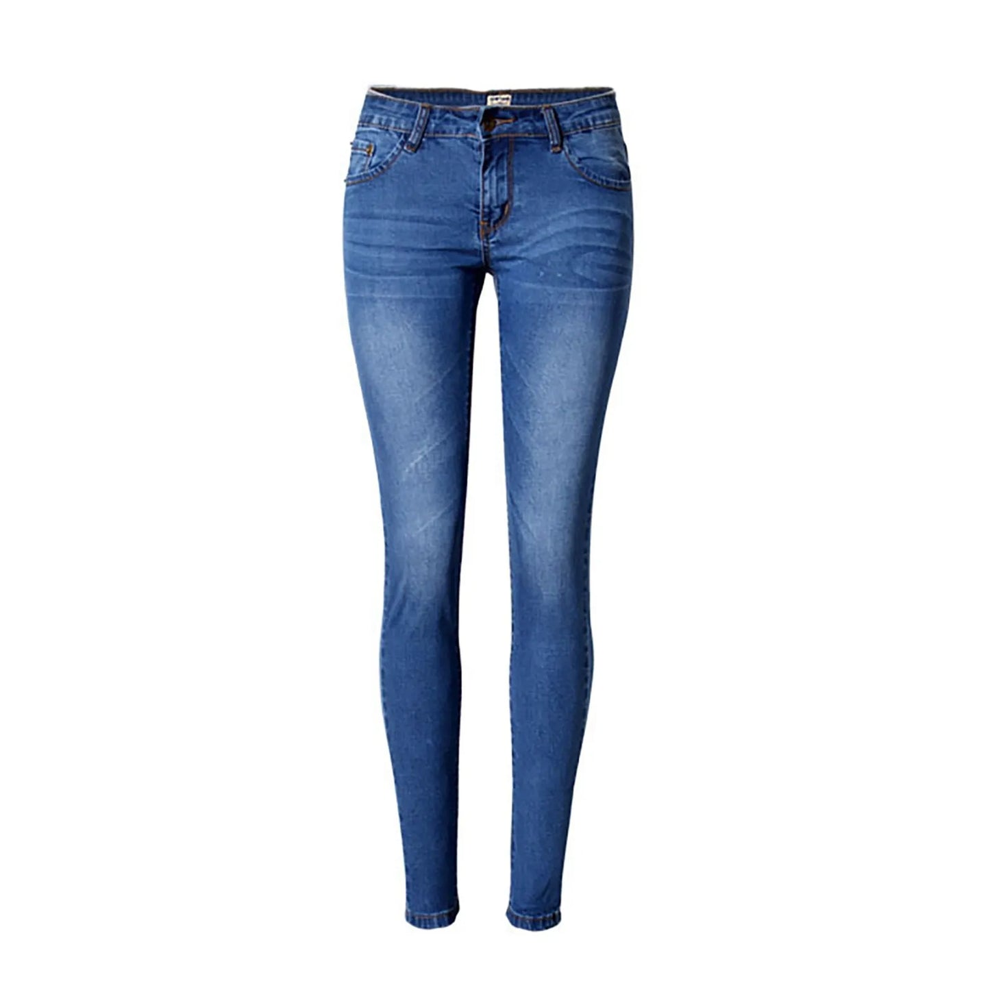 Tight Denim Trousers For Womens Low Waist Button Skinny Pencil Jeans Small Feet Slim Ladies Jeans Ladies Denim Trousers 여성바지