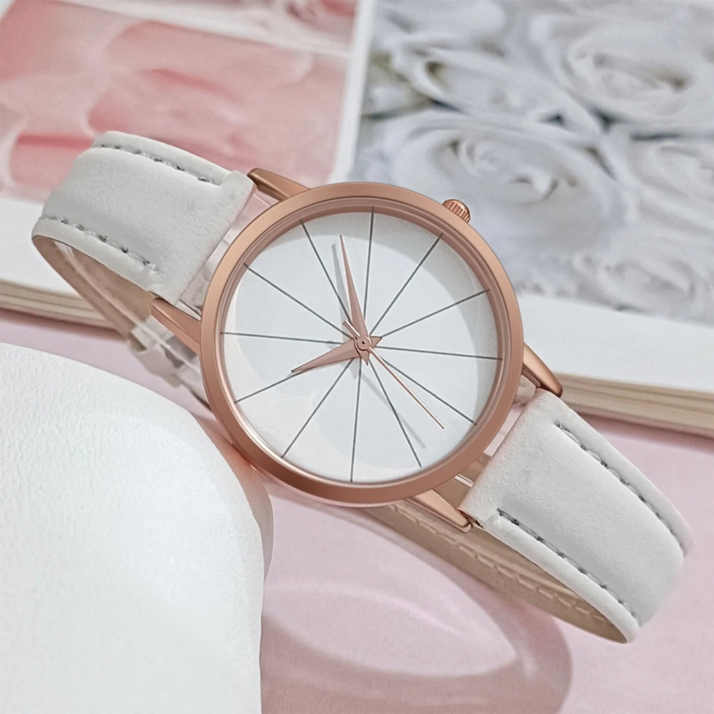 Simple Style Quartz Wristwatch Simple Women Watch Exquisite Leather Belt Watches Woman Clock Quartz Watches Relogios Feminino