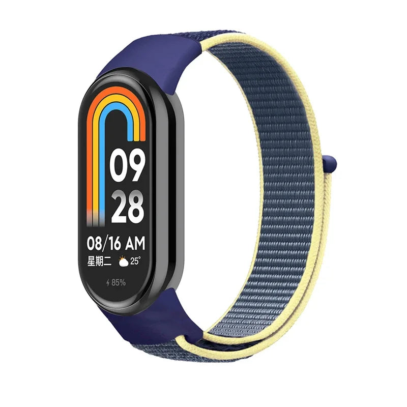 Nylon loop watchband For Xiaomi mi Band 8 smartwatch Sport miband8 NFC Correa Breathable Replacement Bracelet smart band 8 Strap