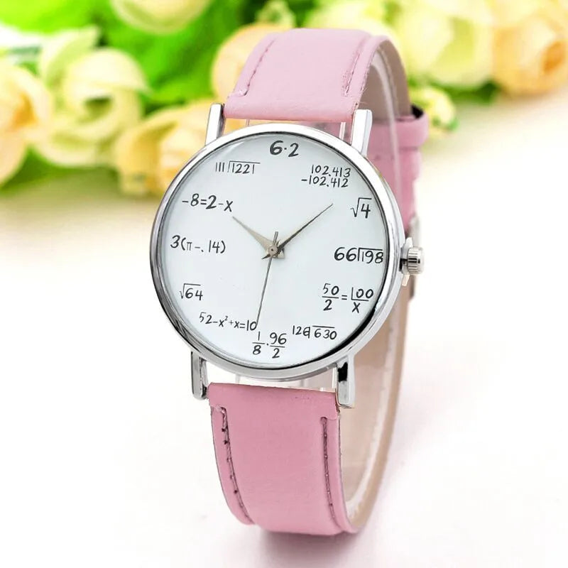 Free Shipping Items Digital Wristwatches Watches For Women Mathematical Equation Watch Without Scale Belt Ladies Watches