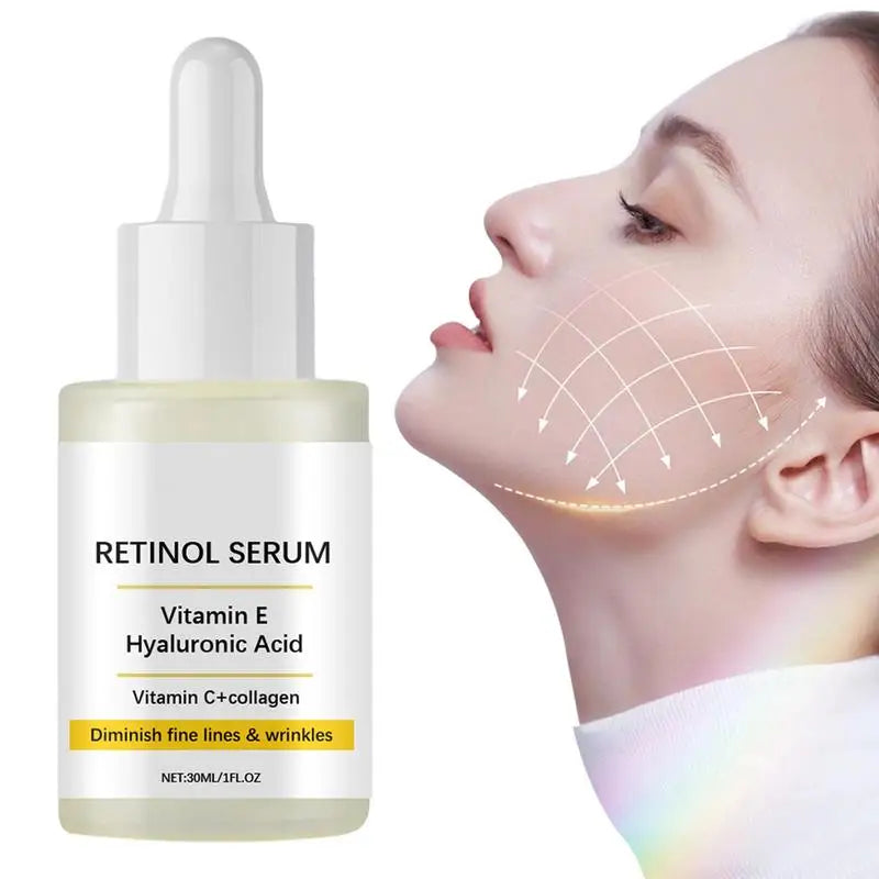 Retinol Face Serum Deep Moisturizing Younger Fade Fine Line Lifting Firming Repair Smooth Tighten Serum Hyaluronic Acid Serum