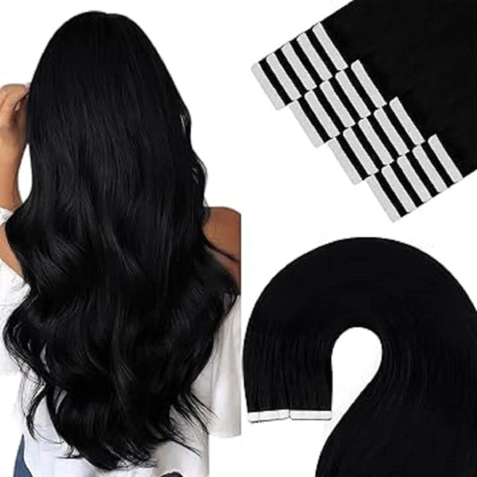 YoungSee Tape in Hair Extensions Skin Weft  Double Sided Tape 100% Human Hair Premium Luxurious Salon Quality 30-50G