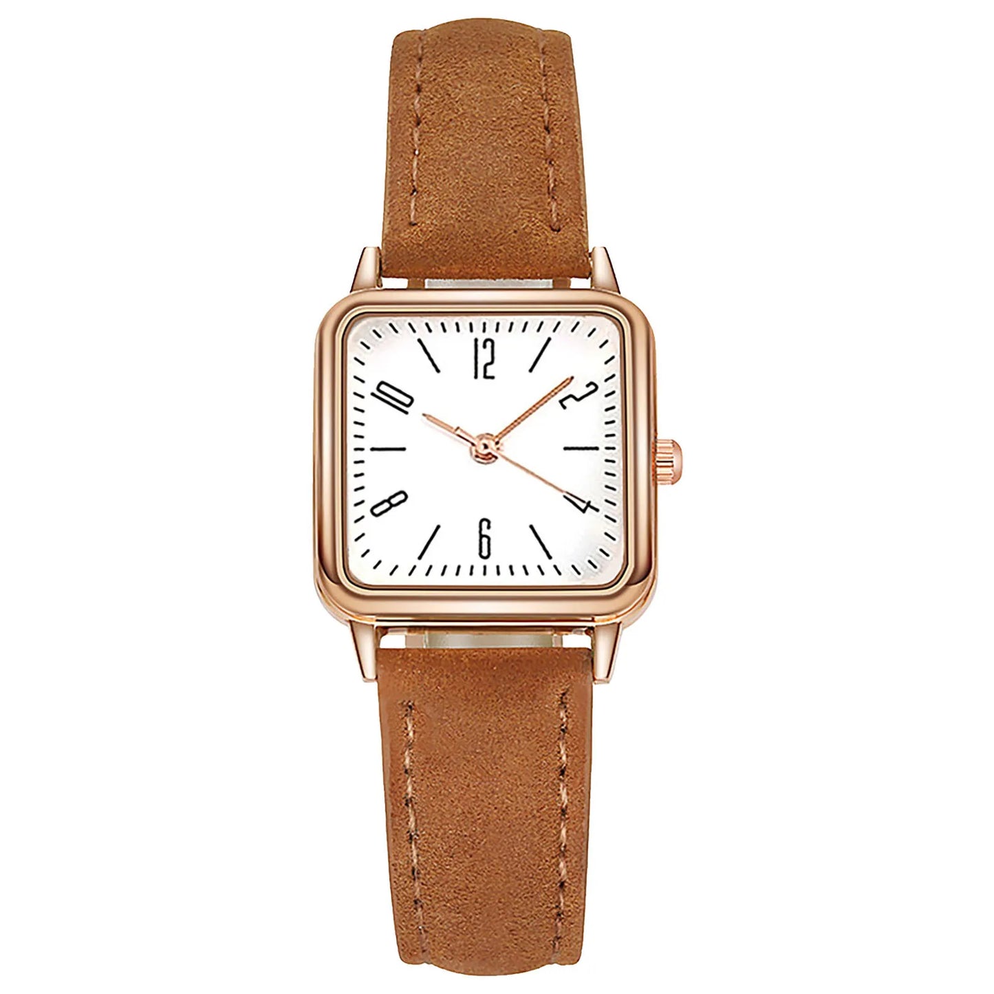 Luxury Quartz Wristwatch Female Watches Simple Ladies Watches Frosted Belt Watches Fashion Quartz Wristwatches Watches For Women