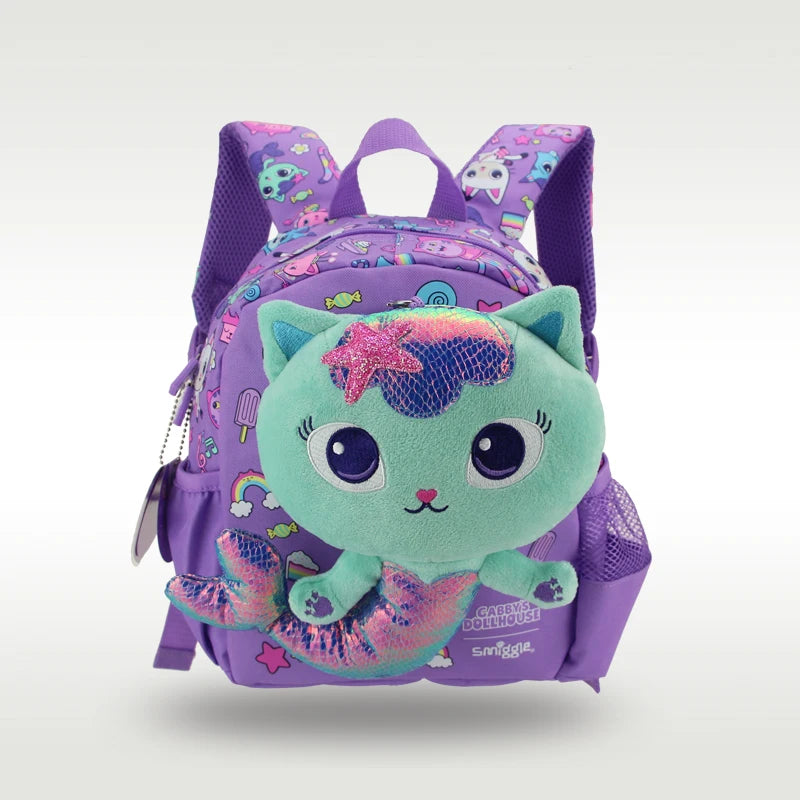 Australia Smiggle hot-selling original children's backpack cute backpack travel bag purple doll big schoolbag 16 inches