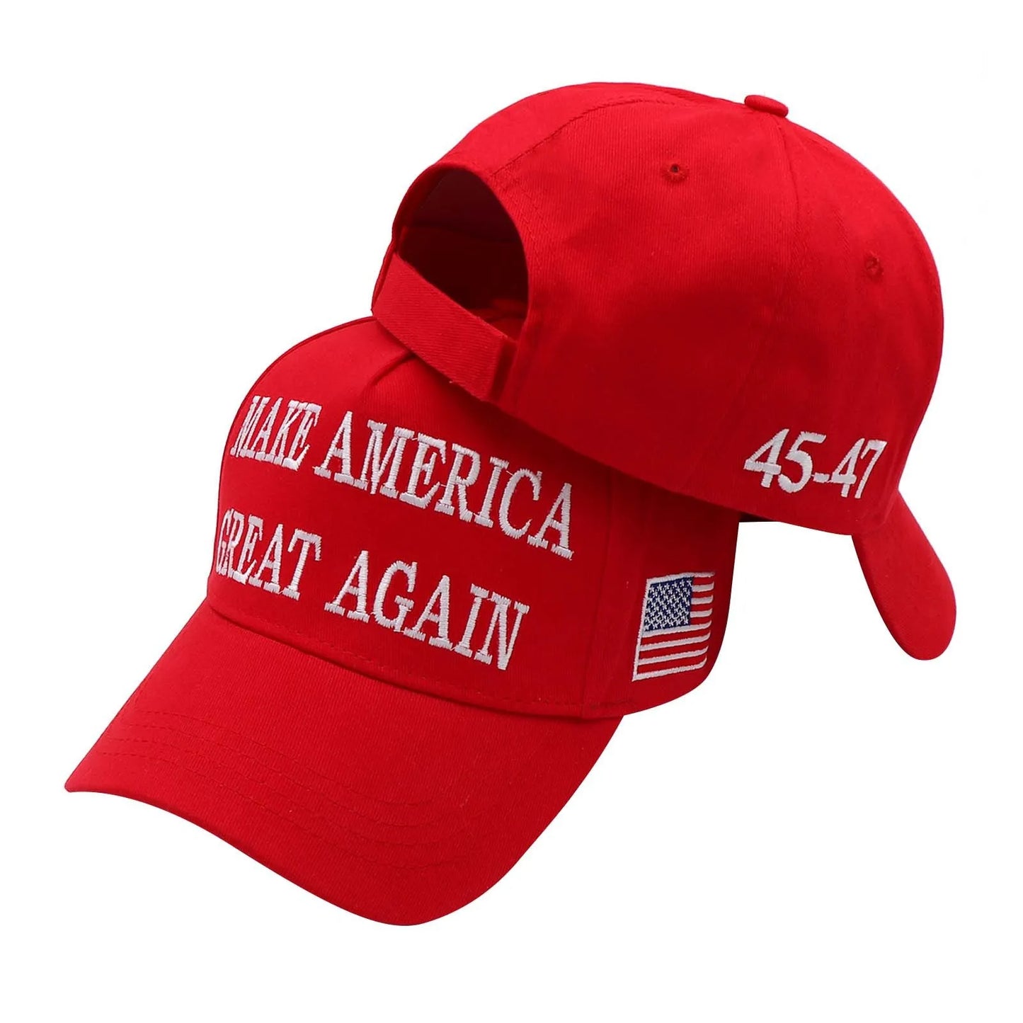 MAGA Baseball Hat 2024 Republican Trump Make America Great Again Hat Red Black White Peaked Cap Fashion Clothes Accessories