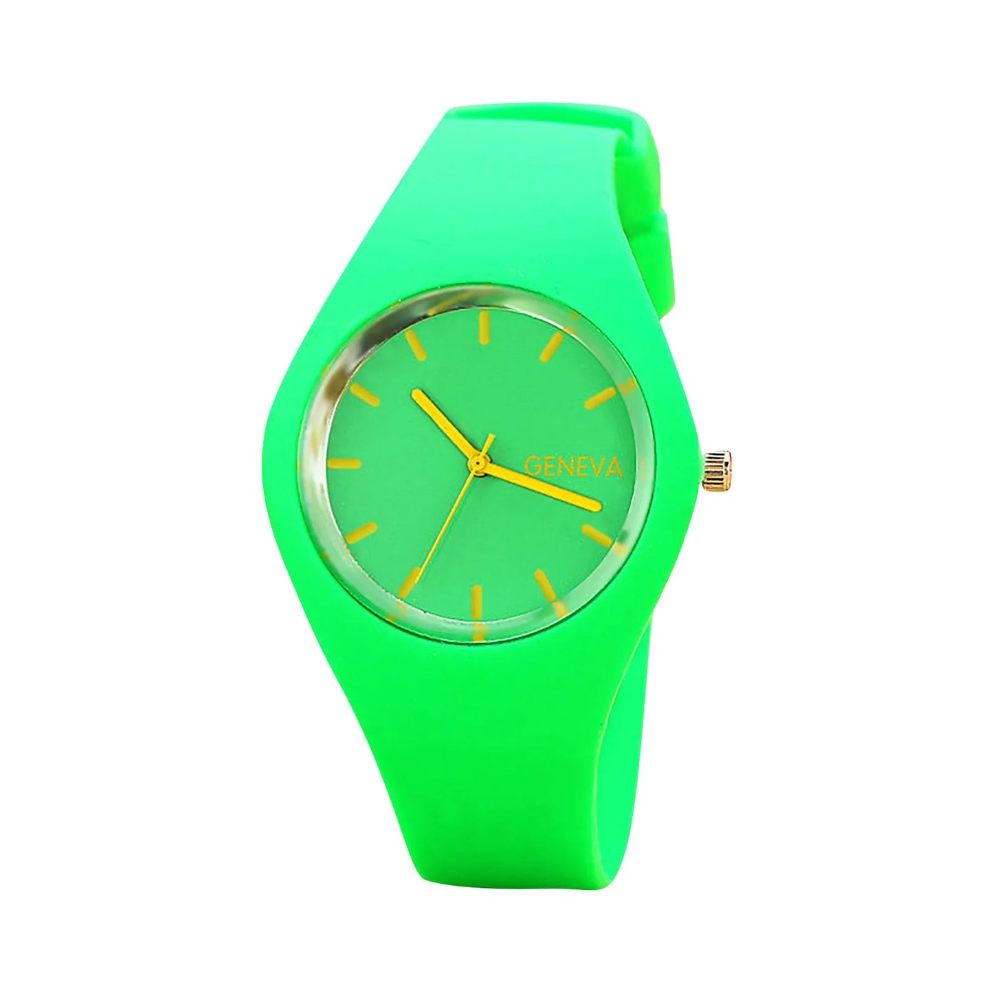 Ladies Solid Pattern Wristwatch Clock Silicon Strap Wrist Watches Fashion Women Casual Digital Watches Relojes Para Mujer