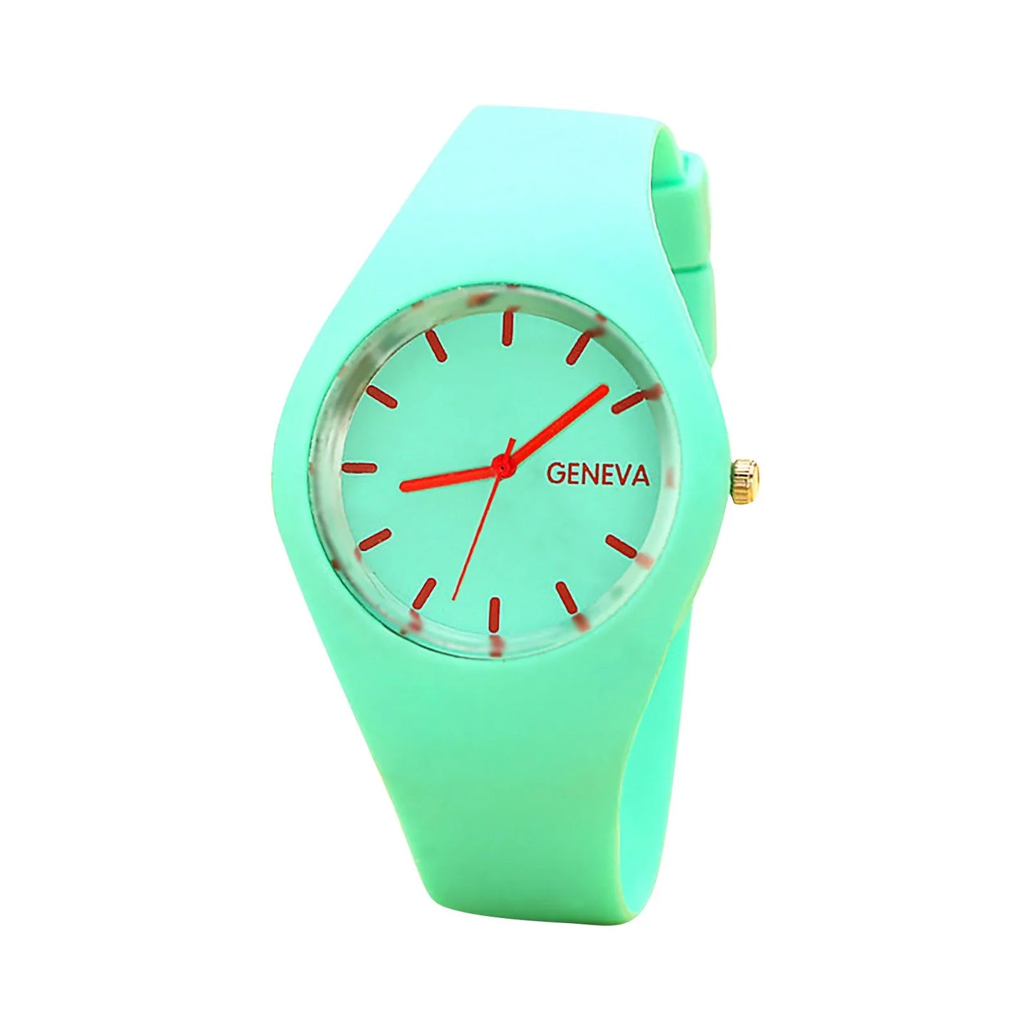 Ladies Solid Pattern Wristwatch Clock Silicon Strap Wrist Watches Fashion Women Casual Digital Watches Relojes Para Mujer