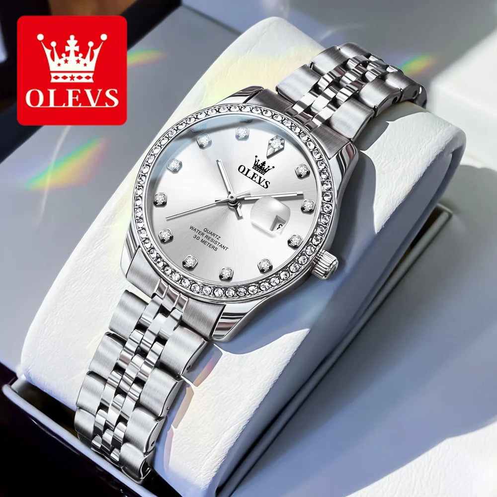 OLEVS 3629 Elegant Women's Watch Fashion Classic Waterproof Luminous Original Calendar Quartz Watch Top Luxury Brand Women Watch