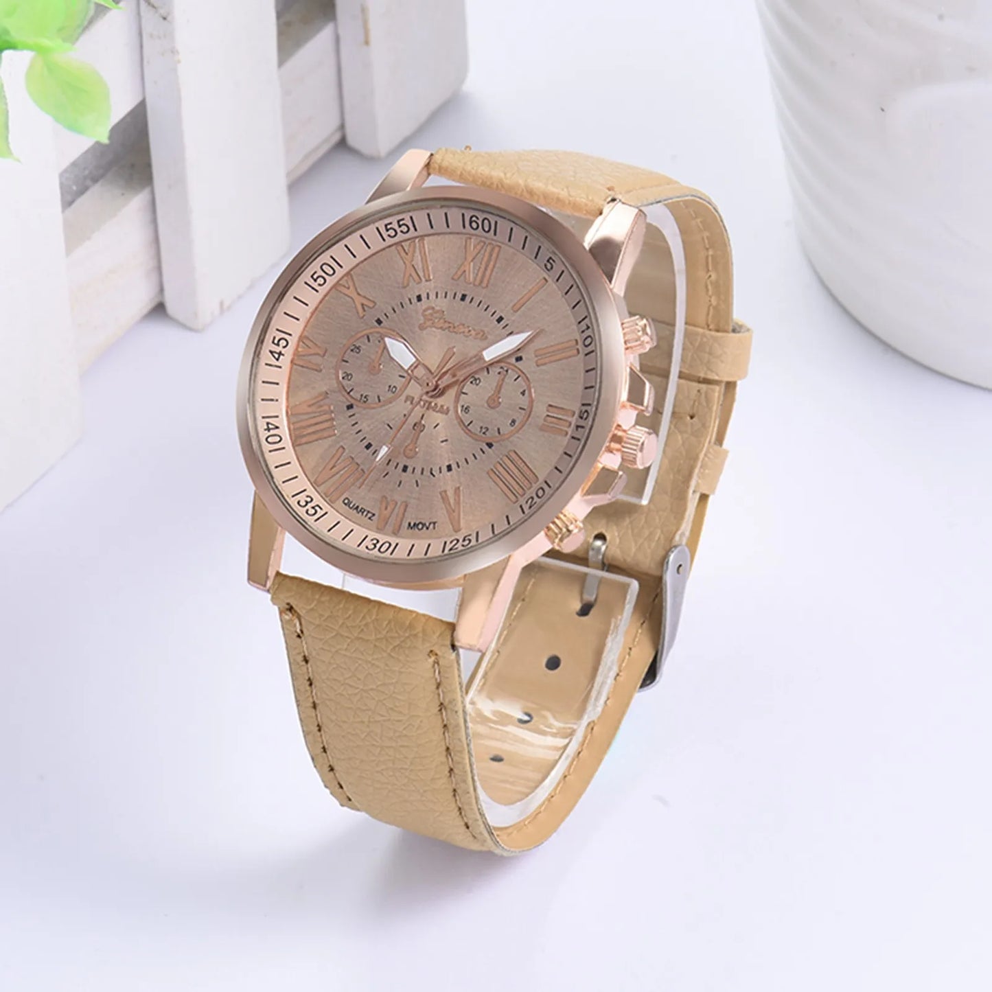 Women's Digital Wristwatches Roman Numerals Faux Leather Analog Quartz Watch Wristwatches Watches For Women Leather reloj mujer