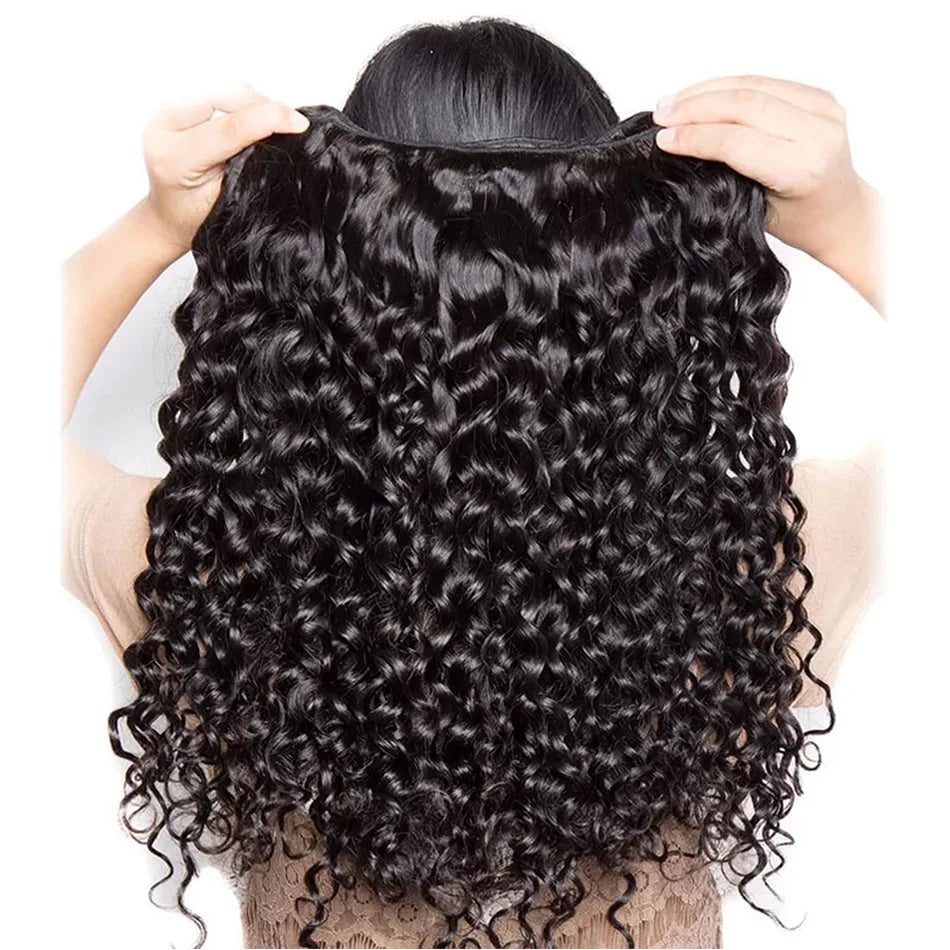 Cosdelu 30 40 Inch Loose Deep Wave Human Hair Bundles Brazilian Curly 2 3 4 Bundles Raw Hair Extensions Double Weft Wholesale