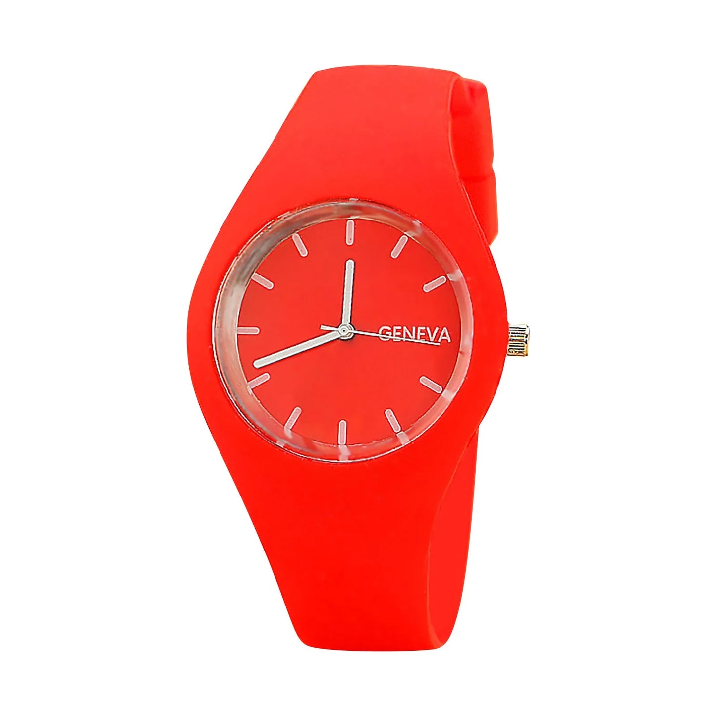 Ladies Solid Pattern Wristwatch Clock Silicon Strap Wrist Watches Fashion Women Casual Digital Watches Relojes Para Mujer