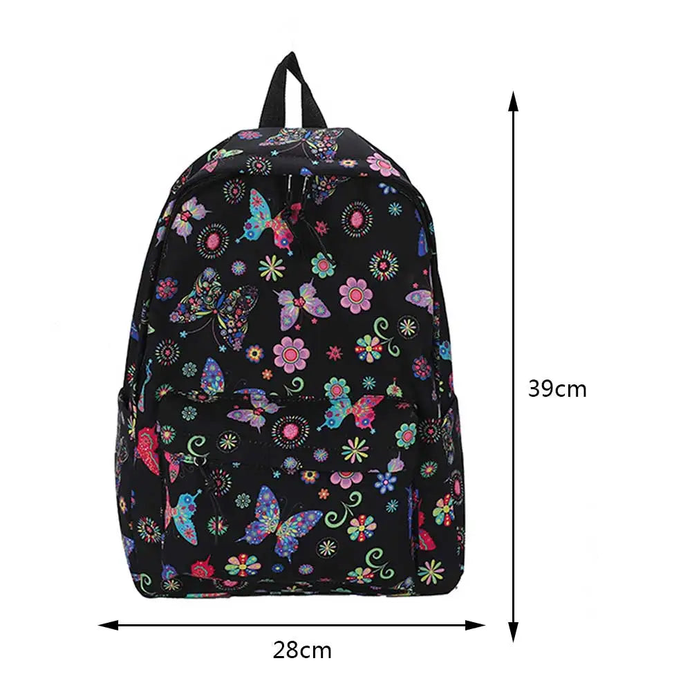 Kawaii Kids School Bag Cute Strawberry Embroidery Student Mochila Dots Multi-Pocket Nylon Fashion College for Teenager Girl