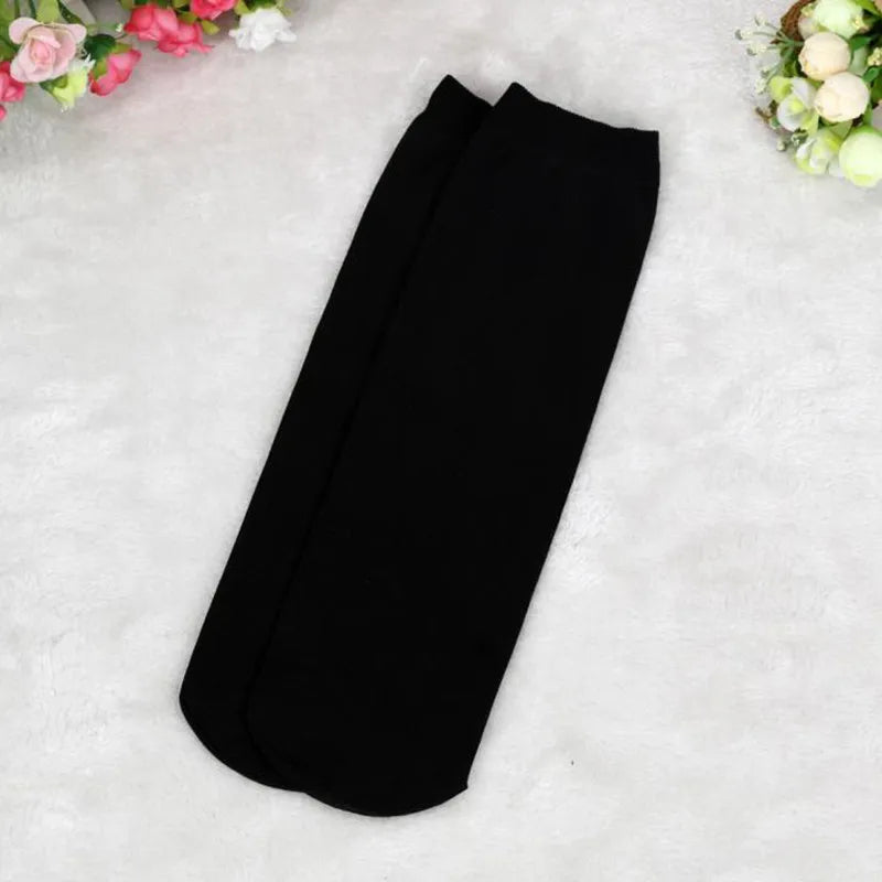 4/8 Pairs Ultra-Thin Breathable Men Socks Comfortable Bamboo Fiber Summer Black Socks Casual Solid Color Middle Tube Sock