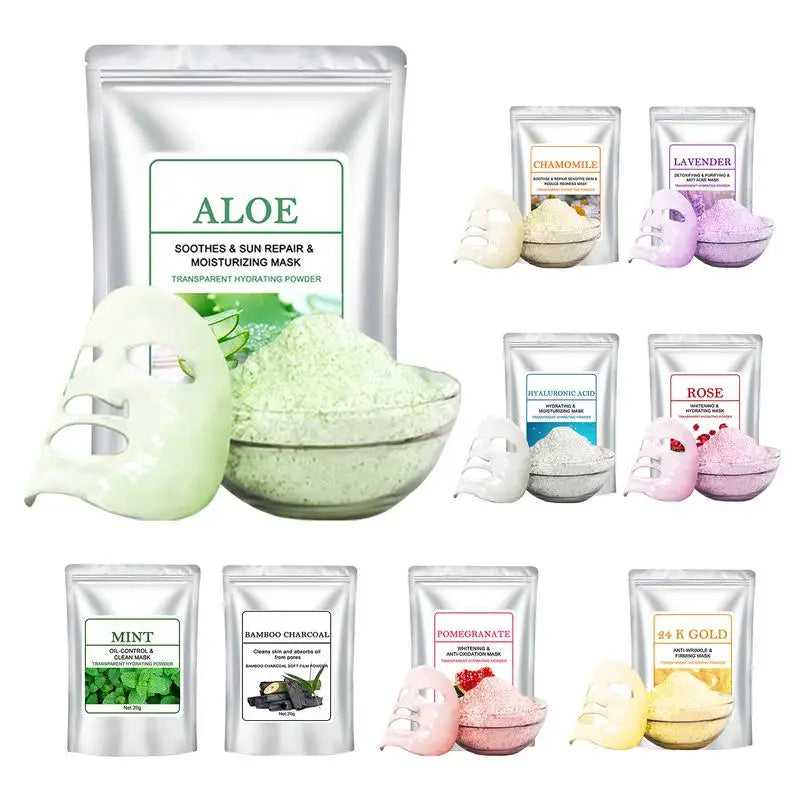 Jelly Face Powder collagen facial mask powder soft facial mask powder moisturizing and firming acne removing Pore Cleaner Masque