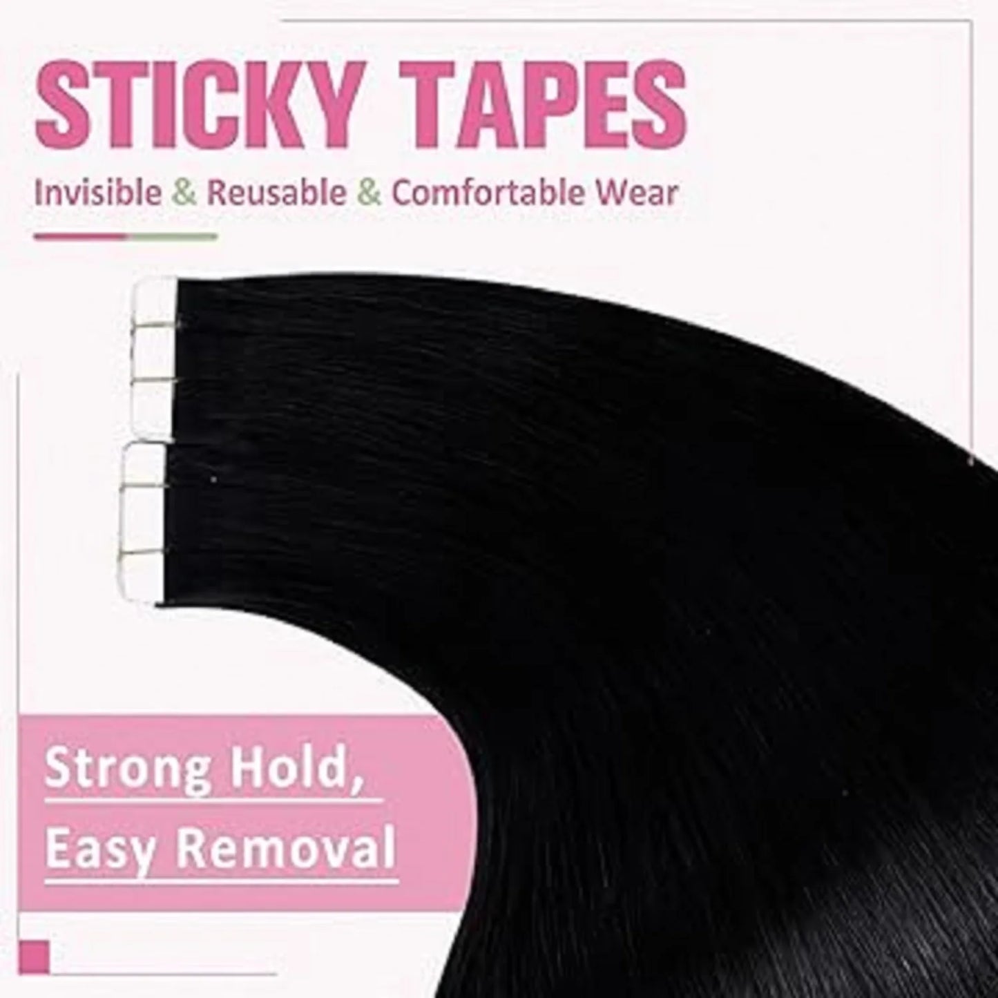 YoungSee Tape in Hair Extensions Skin Weft  Double Sided Tape 100% Human Hair Premium Luxurious Salon Quality 30-50G