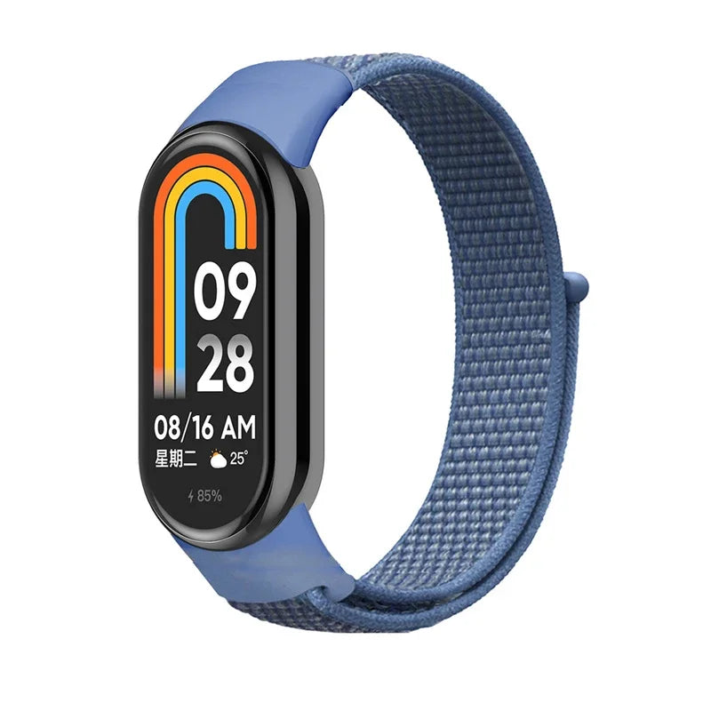 Nylon loop watchband For Xiaomi mi Band 8 smartwatch Sport miband8 NFC Correa Breathable Replacement Bracelet smart band 8 Strap