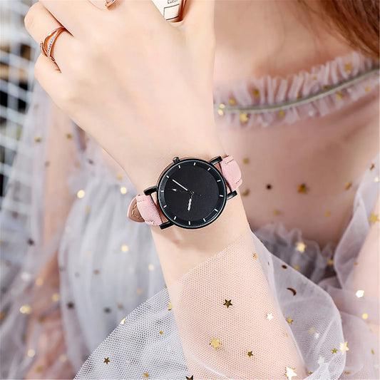 Luxury Ladies Quartz Watch Fashion Women's Leather Strap Bracelet Wristwatch Casual Luminous Watches Clock Women Watch Relojes