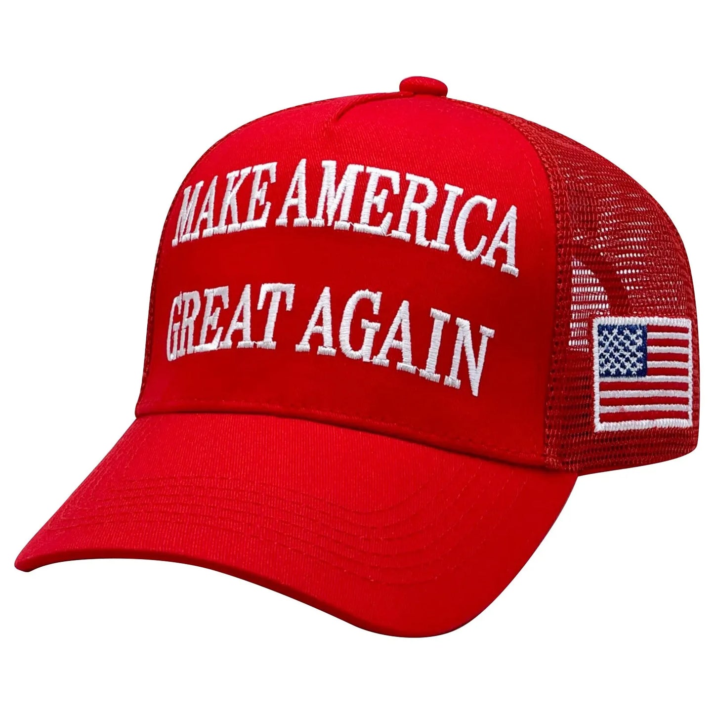 Maga Baseball Cap With Usa Flag Make America Great Again Adjustable Peaked Cap Trump Clothes Accessories Mesh Back Snapback Cap