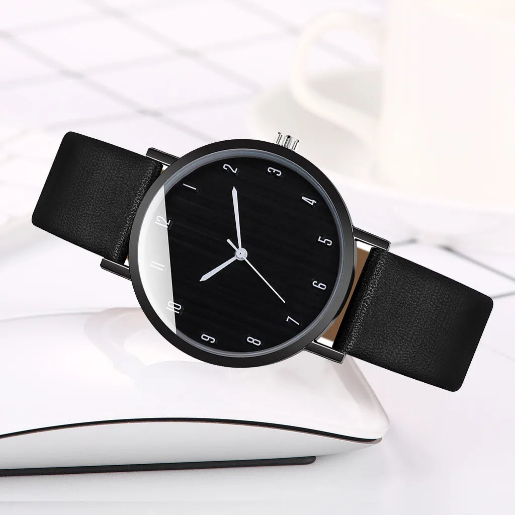 Women's Quartz Leather Bnewv Strap Watch Analog Wrist Watch Fashionable Simple Style Quartz Wristwatch Reloj Mujer Free Shiping