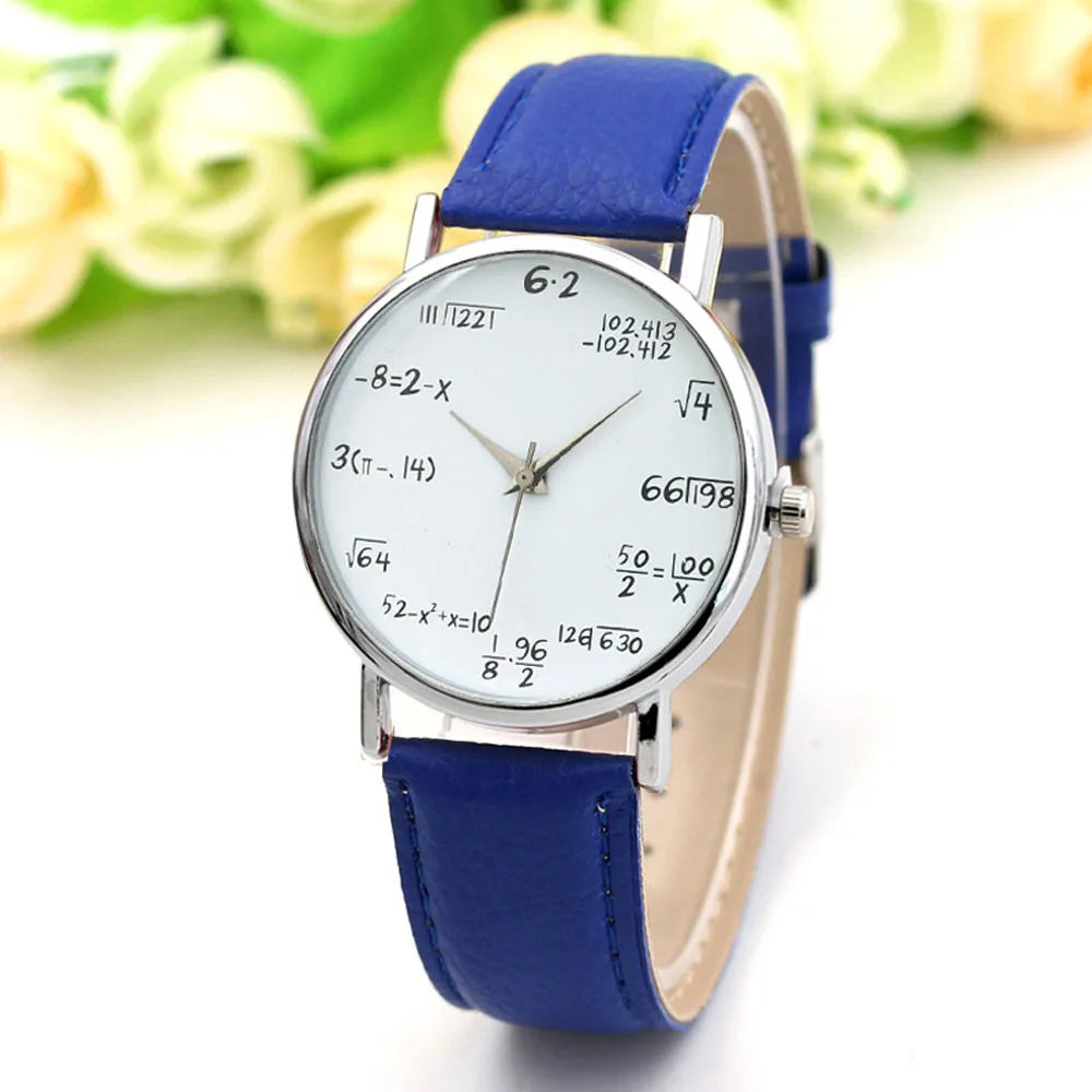 Free Shipping Items Digital Wristwatches Watches For Women Mathematical Equation Watch Without Scale Belt Ladies Watches