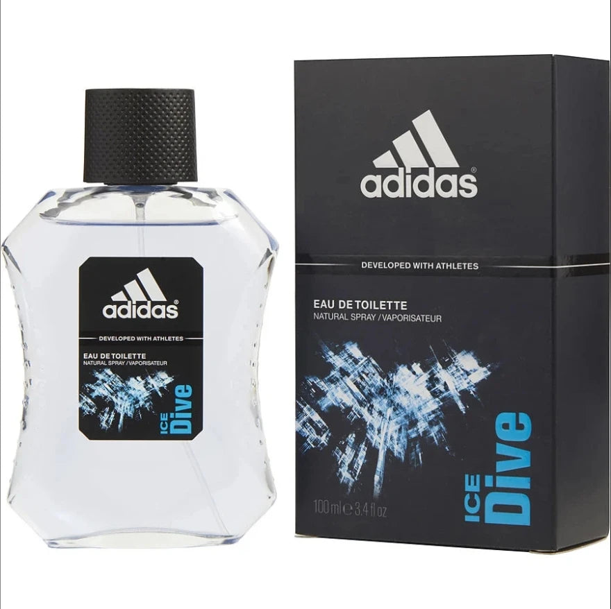 Adidas Ice Dive Cologne for men Eau De Toilette Spray (Developed With Athletes) 100ml