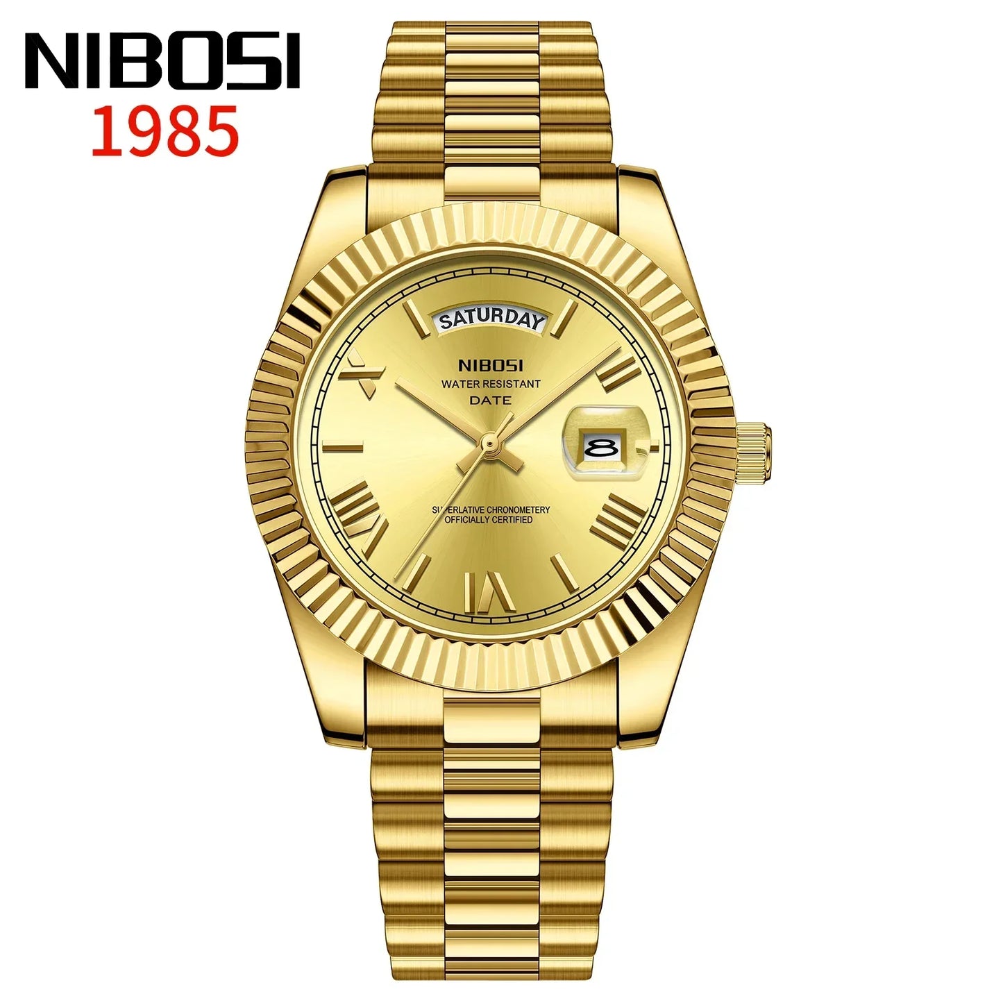 NIBOSI Fashion Watch Men Top Brand Luxury Wristwatch Day Date Miyota Quartz Men Watch Waterproof Steel Role Clock Reloj Hombre