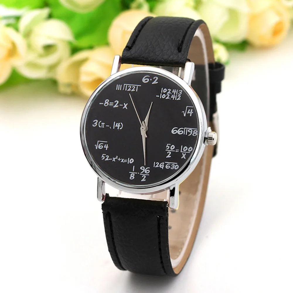 Free Shipping Items Digital Wristwatches Watches For Women Mathematical Equation Watch Without Scale Belt Ladies Watches