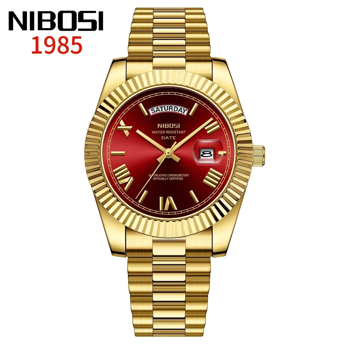 NIBOSI Fashion Watch Men Top Brand Luxury Wristwatch Day Date Miyota Quartz Men Watch Waterproof Steel Role Clock Reloj Hombre