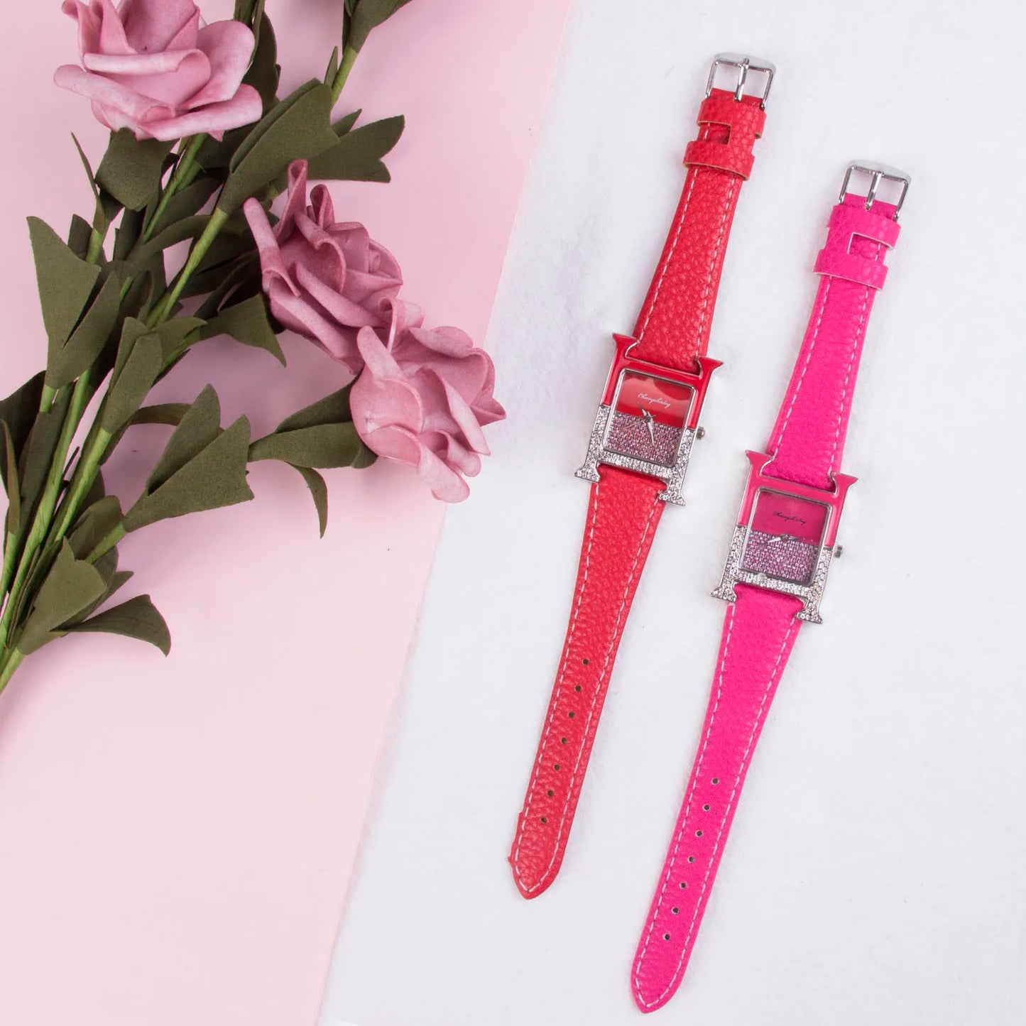 Analog Quartz Watch Casual Watch Ladies Strap Leather Women'S Watch Small Watch Women Elegant Classic Square Watch Reloj Mujer