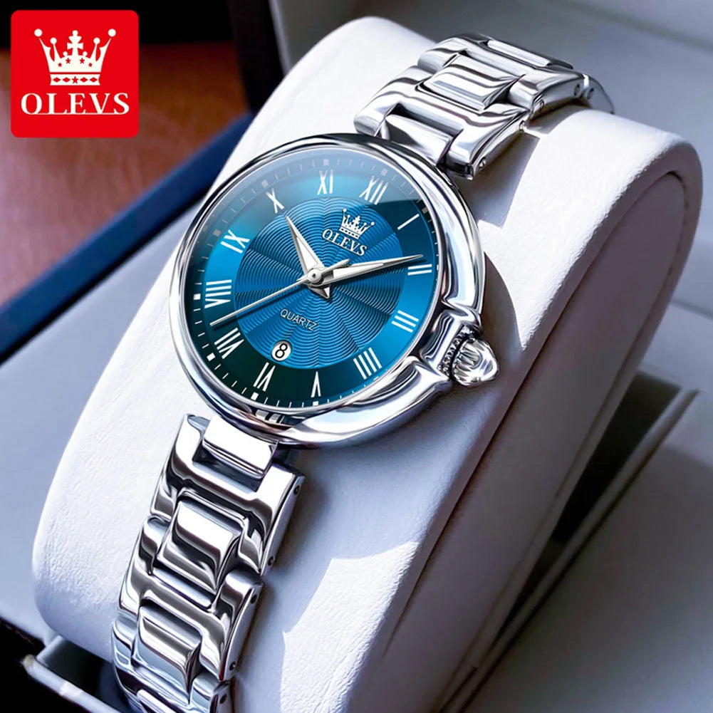 OLEVS 5608 Luxury Brand Women's Watch Classic Fashion Waterproof Luminous Calendar Watch Elegant Quartz Women Watch Reloj Hombre