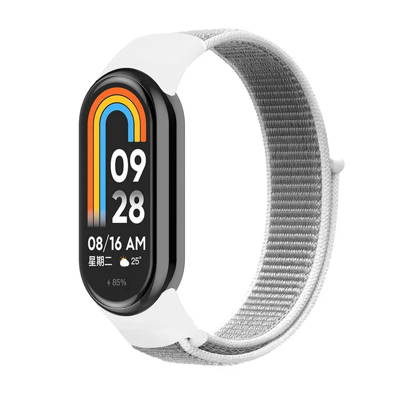 Nylon loop watchband For Xiaomi mi Band 8 smartwatch Sport miband8 NFC Correa Breathable Replacement Bracelet smart band 8 Strap