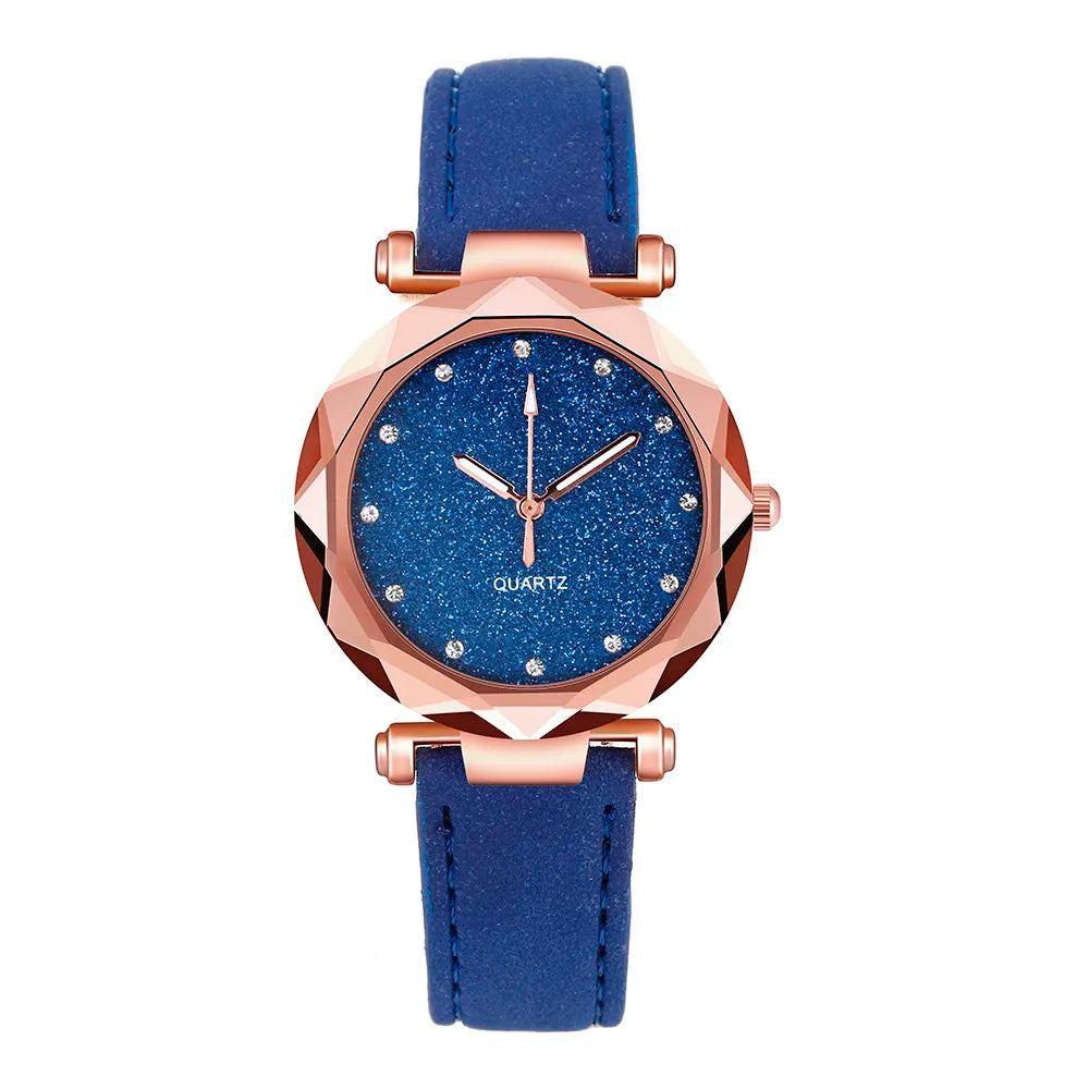 Luxury Women Watch Female Korean Fashion Rhinestone Dial Bracelet Wristwatch Ladies Rose Gold Luminous Quartz Watch RelóGio