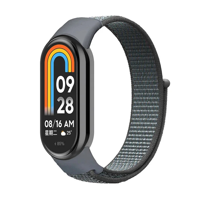 Nylon loop watchband For Xiaomi mi Band 8 smartwatch Sport miband8 NFC Correa Breathable Replacement Bracelet smart band 8 Strap