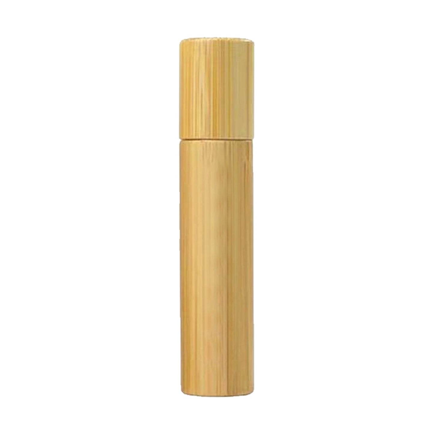 Bamboo Roll on Bottle 3/5/10ml Wood Roller Bottle Essential Oil Lip Gloss Refillable Tube Empty Wood/Glass Bottle Perfume 1PC