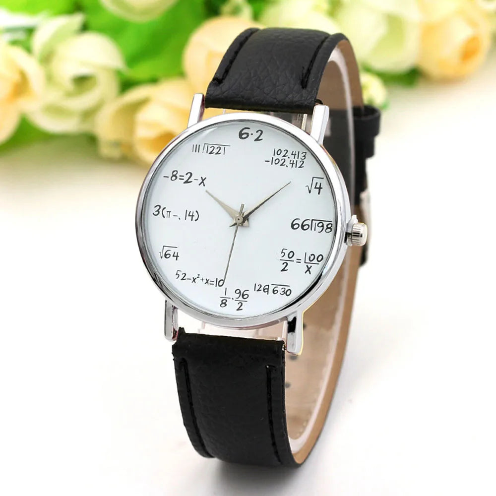 Free Shipping Items Digital Wristwatches Watches For Women Mathematical Equation Watch Without Scale Belt Ladies Watches