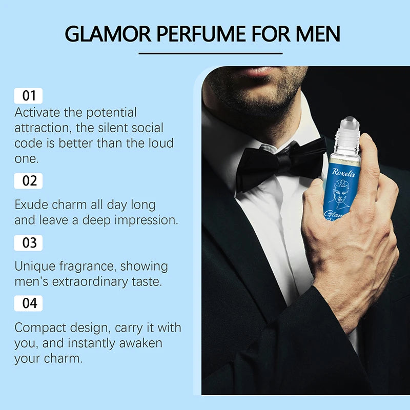 10ml Men/women Pheromone Roller Perfumel Long Lasting Natural Refresh Body Essence Fragrance Attracts Men/women Dating Perfum