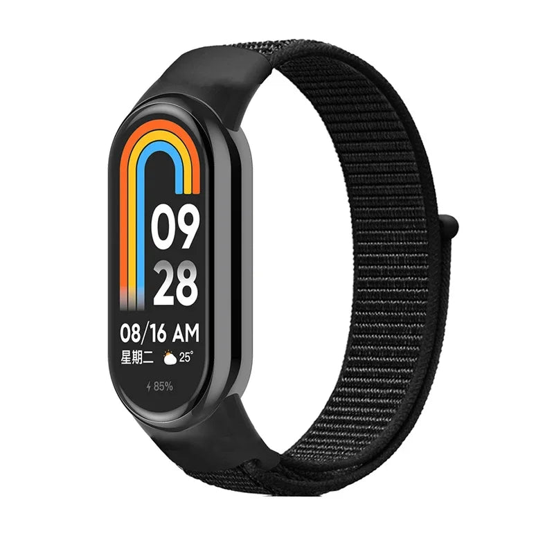 Nylon loop watchband For Xiaomi mi Band 8 smartwatch Sport miband8 NFC Correa Breathable Replacement Bracelet smart band 8 Strap